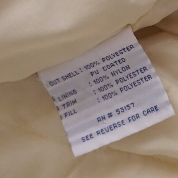 80s Cooperstown Atlanta Braves Cream Quilted Button Up Varsity Bomber Jacket XL - Picture 11 of 16